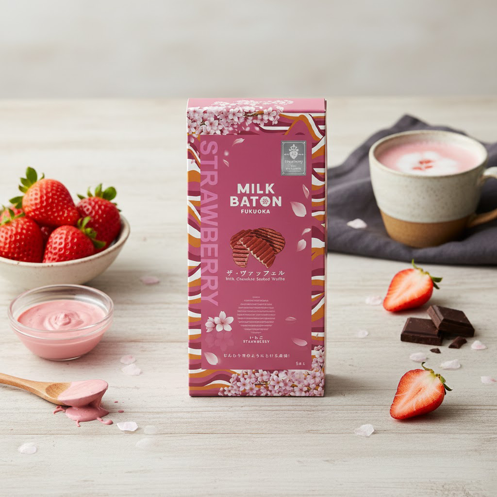 ミルクバトン ザ・ヴァッフェル イチゴ